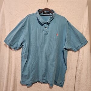 Polo Ralph Lauren Short Sleeve Polo Shirt Men's Size XXL 2XL Blue